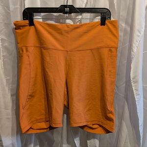 C1 Old Navy Neon Orange Bike Short Sz XXL
